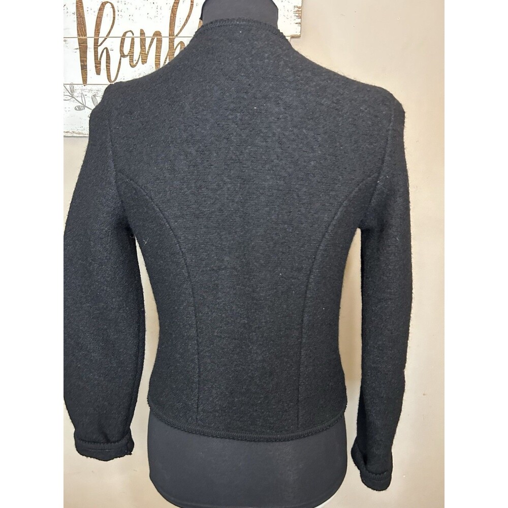 Geiger Tyrol Blazer Jacket Womens 38 Boiled Wool Button Austria - Picture 4 of 6